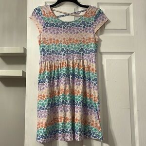 Floral Skater Dress. Short sleeve Epic Threads Size XL Girls